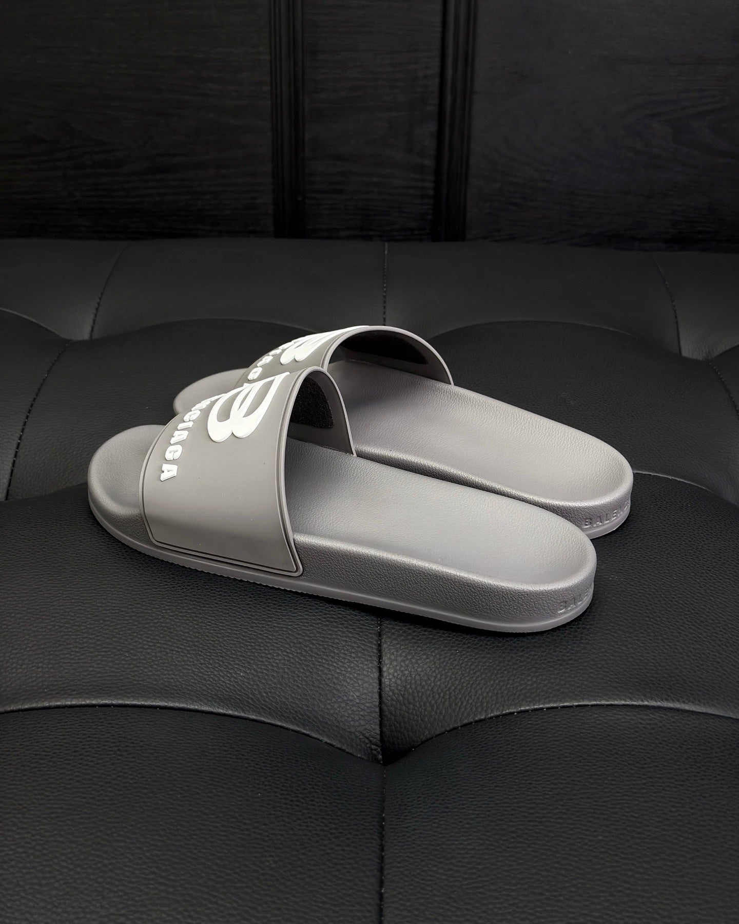 Balenciaga Pool Slides "Grey"