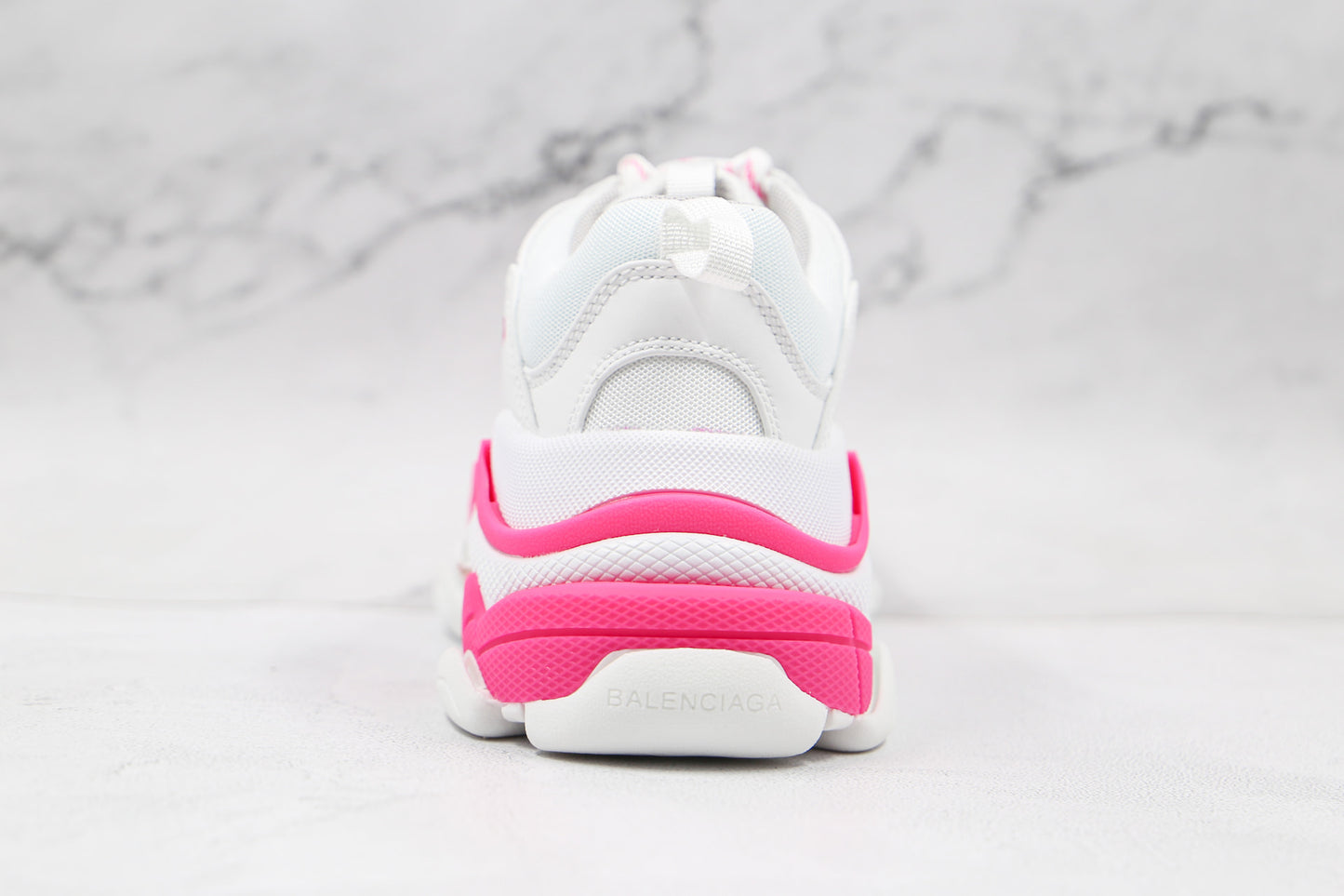 Balenciaga Triple S "White-Fluo Pink"