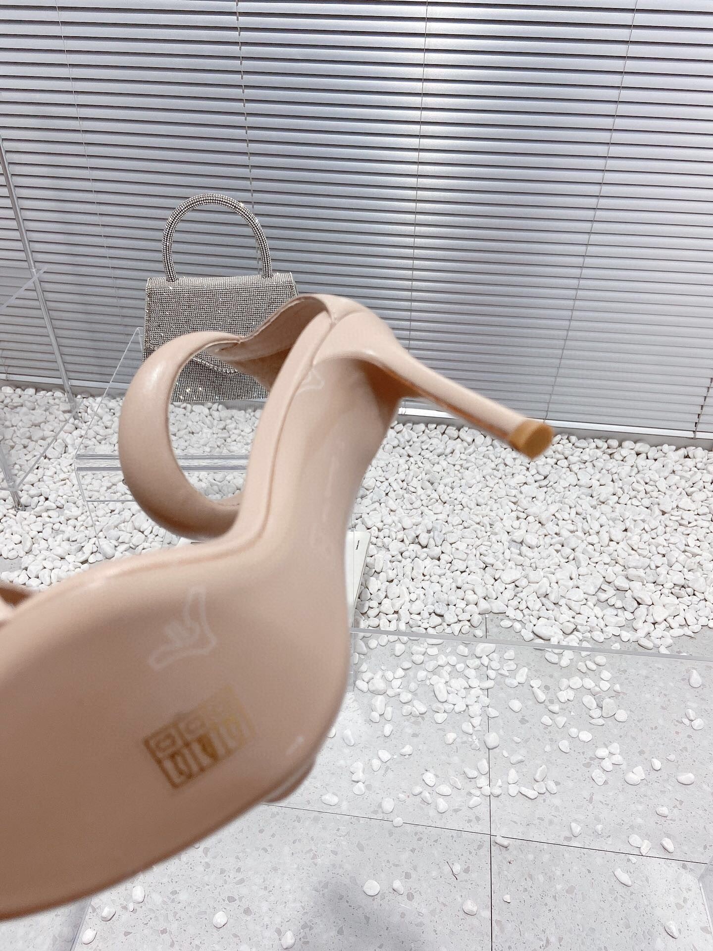 Gianvito Rossi Bijoux High Heels 100mm "Beige"