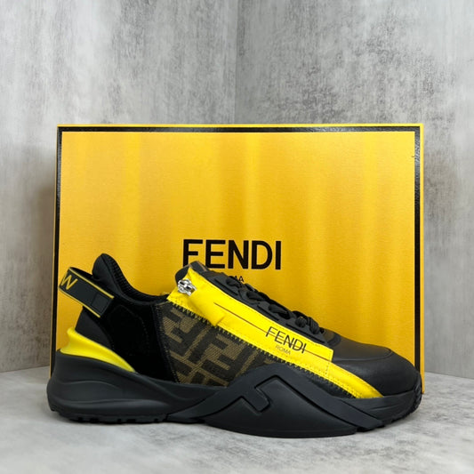 Fendi Flow "Black-Yellow Monogram"