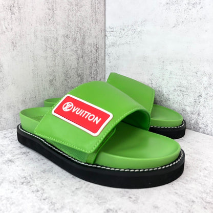 Louis Vuitton Slides "Green-Black-Red"