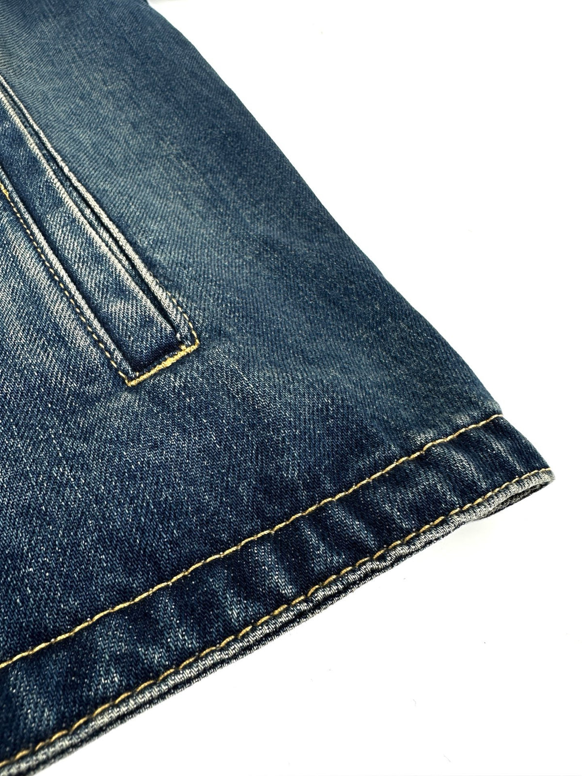 Louis Vuitton Denim Jacket With Leather Signature Details