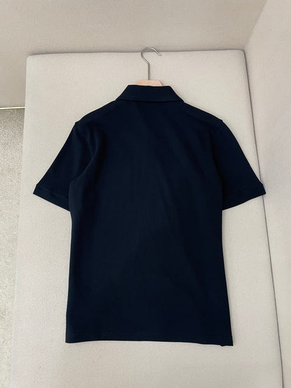 Gucci Cotton Piquet Polo Shirt with Embroidery "Black"