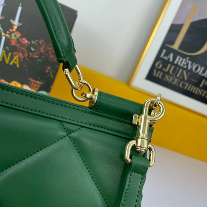 Dolce & Gabbana Sicily Quilted Leather Handbag