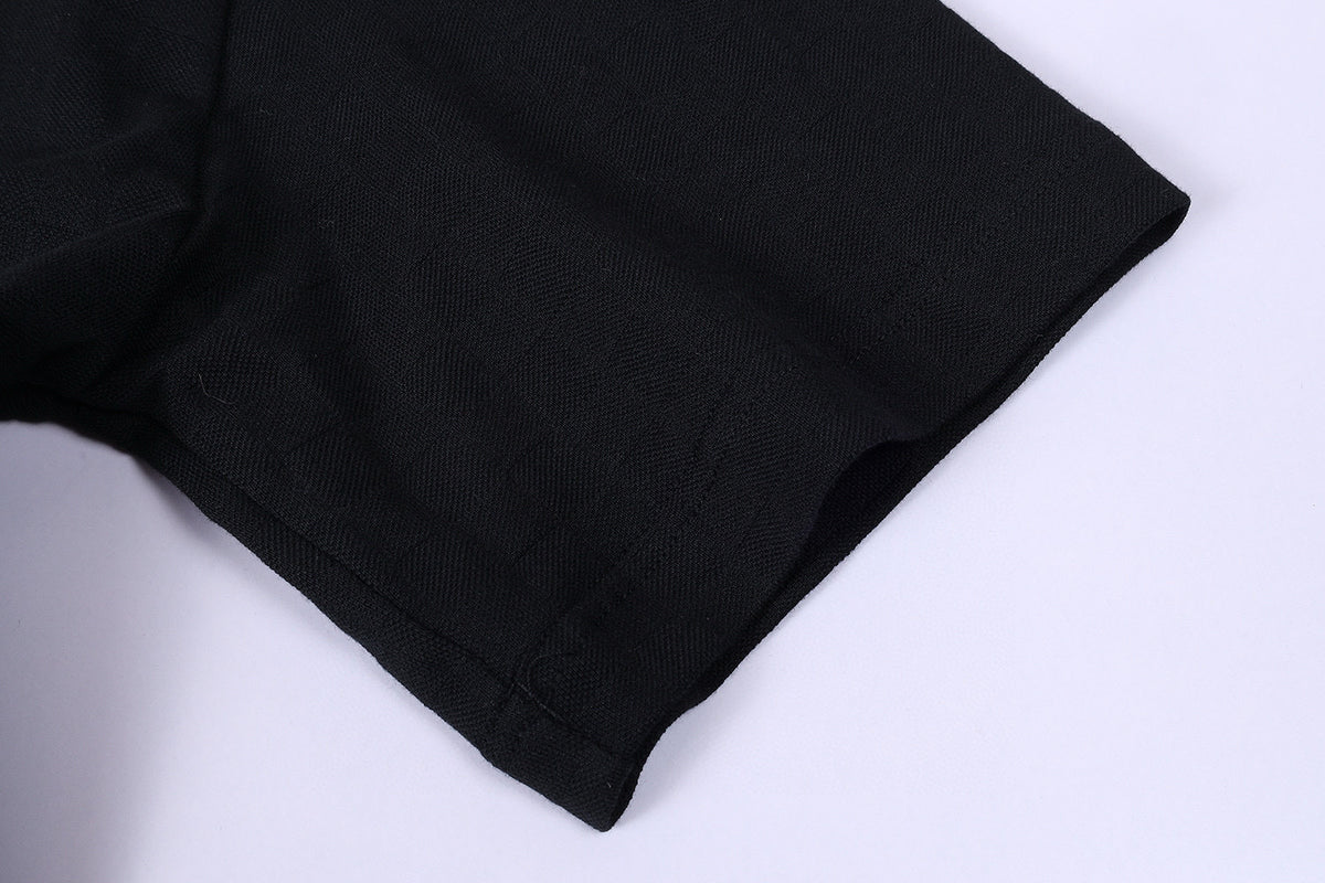 Louis Vuitton Embellished Damier Pique T-Shirt "Black"