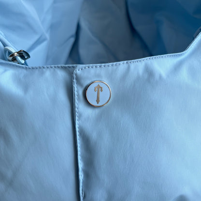 Trapstar Short Irongate Down Jacket "Blue"