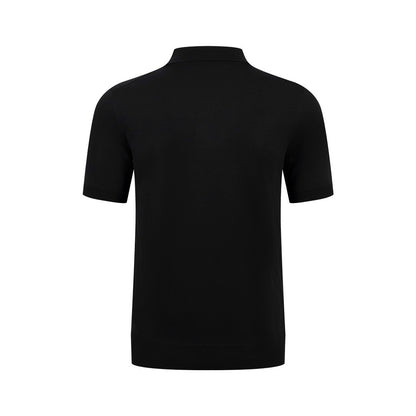 Gucci Fine Wool Polo T-Shirt "Black"