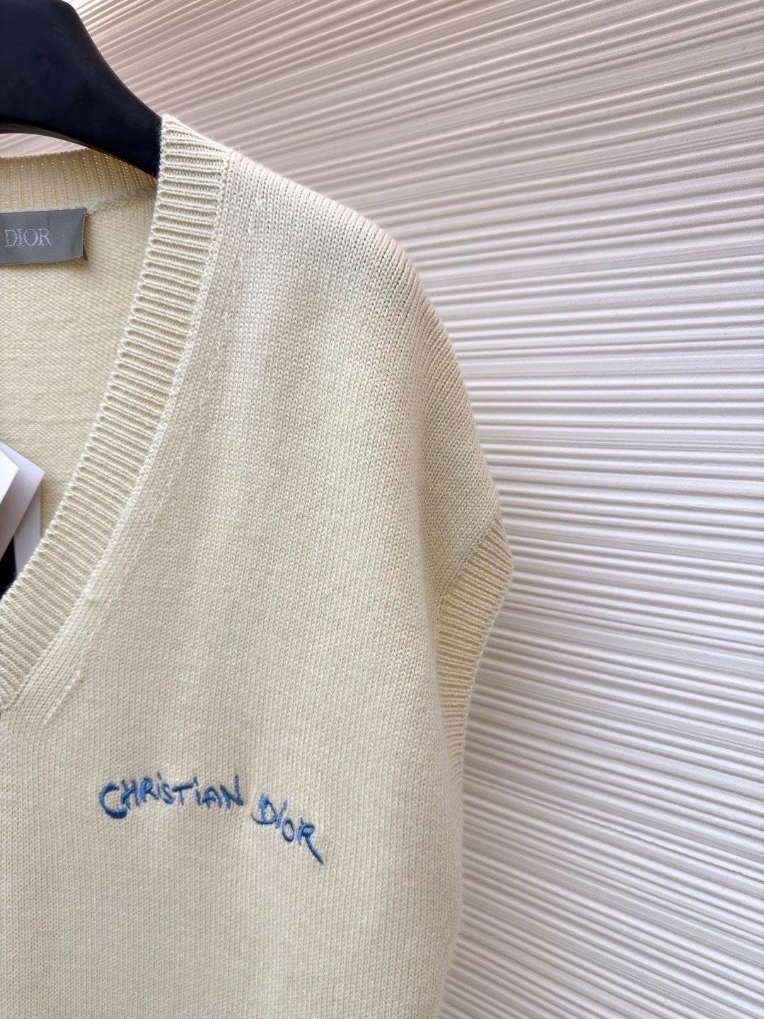 Dior Christian Dior Tag Sweater Vest "Beige"