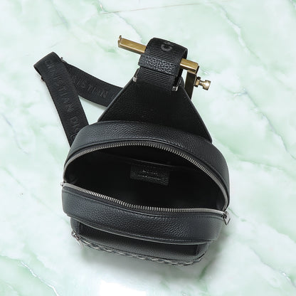 Dior Rider Sling Bag "Beige and Black Dior Oblique Jacquard with Black Grained Calfskin"