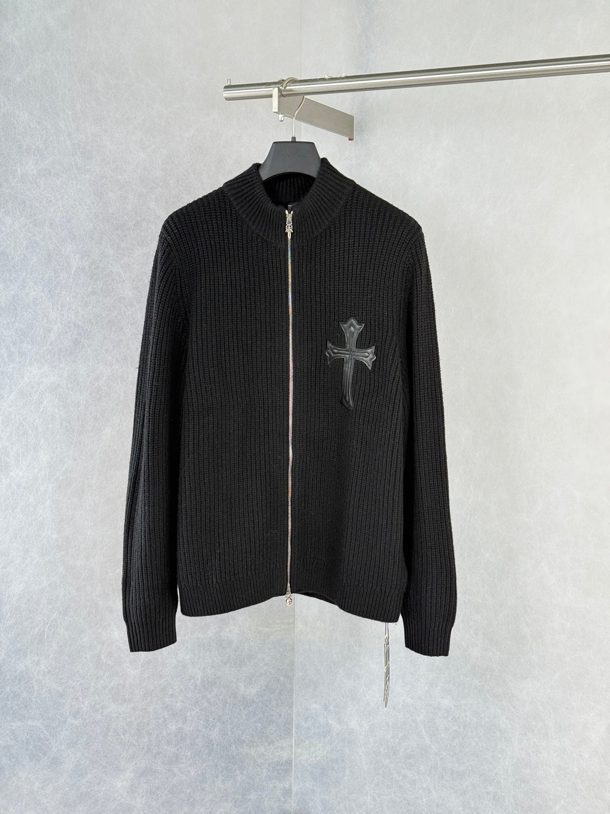 Chrome Hearts Large Cross Cashmere Knit "Black"