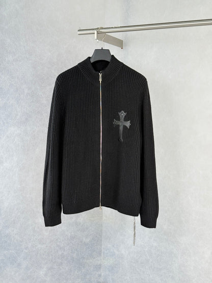 Chrome Hearts Large Cross Cashmere Knit "Black"