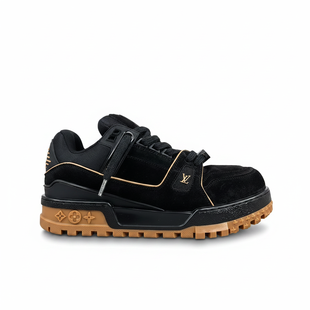 Louis Vuitton Maxi "Brown-Black Suede"