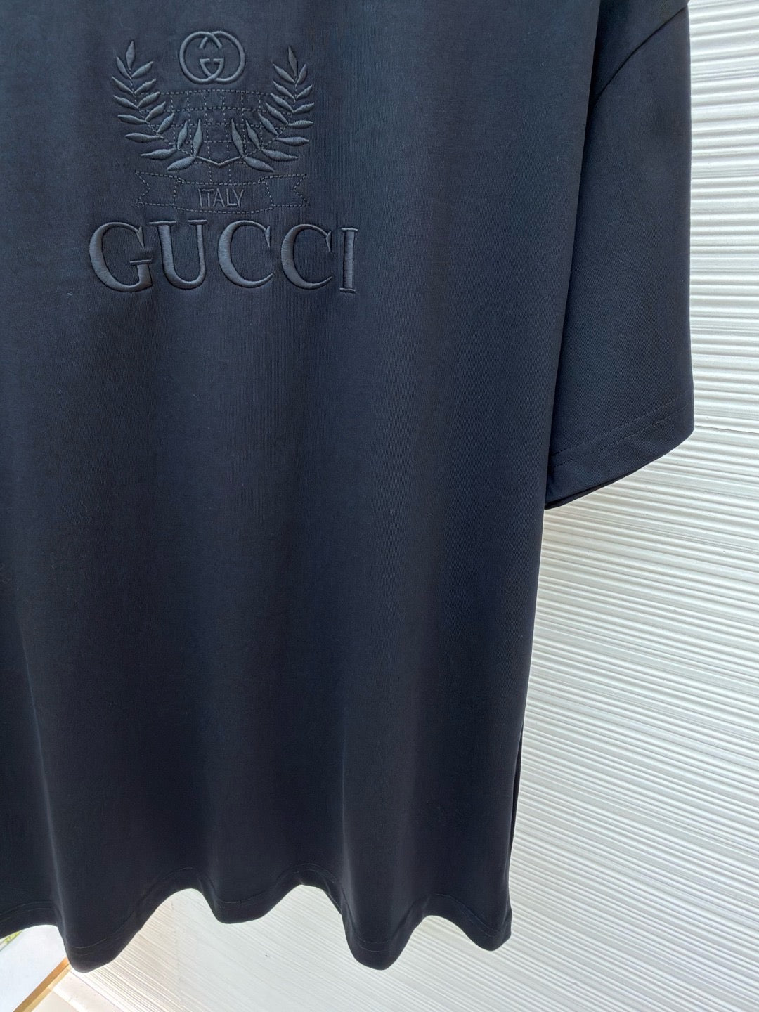Gucci Cotton Jersey T-shirt with Embroidery "Black"