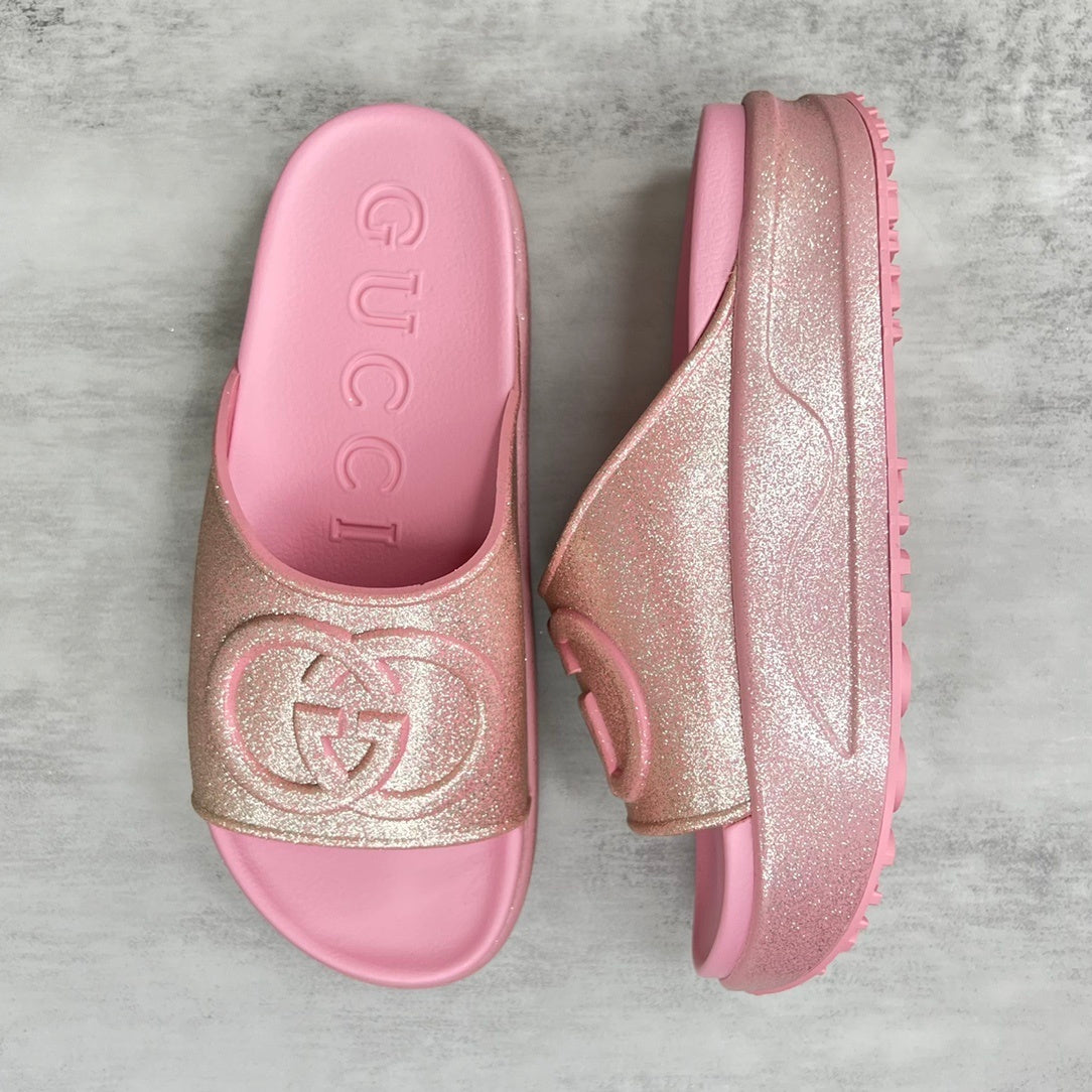 Gucci Slides "Pink Glitter"
