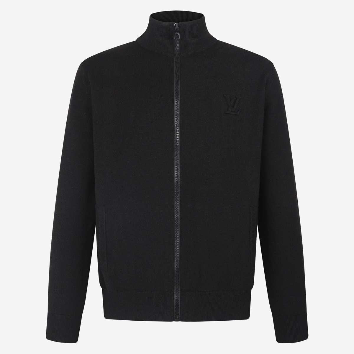Louis Vuitton LVSE Inside-Out Zipped Through Cashmere Cardigan "Black"