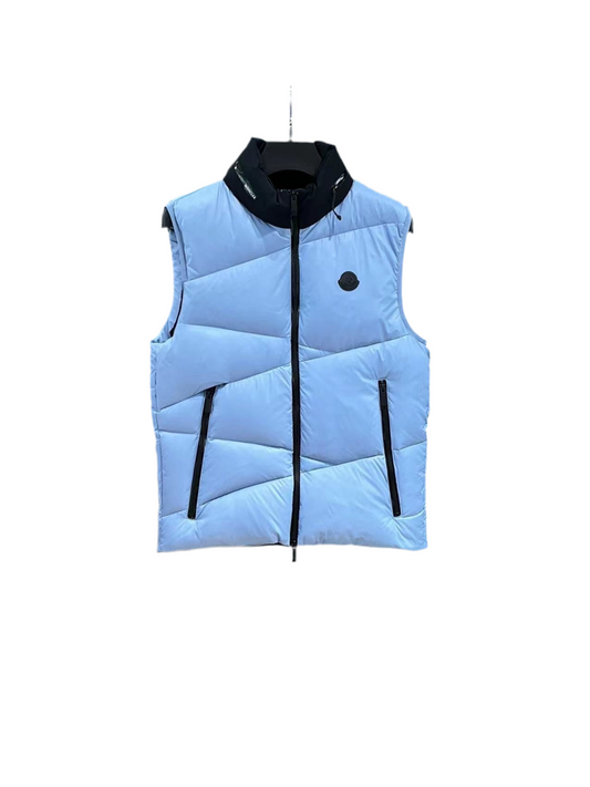 Moncler Down Padded Gilet "Baby Blue-Black"