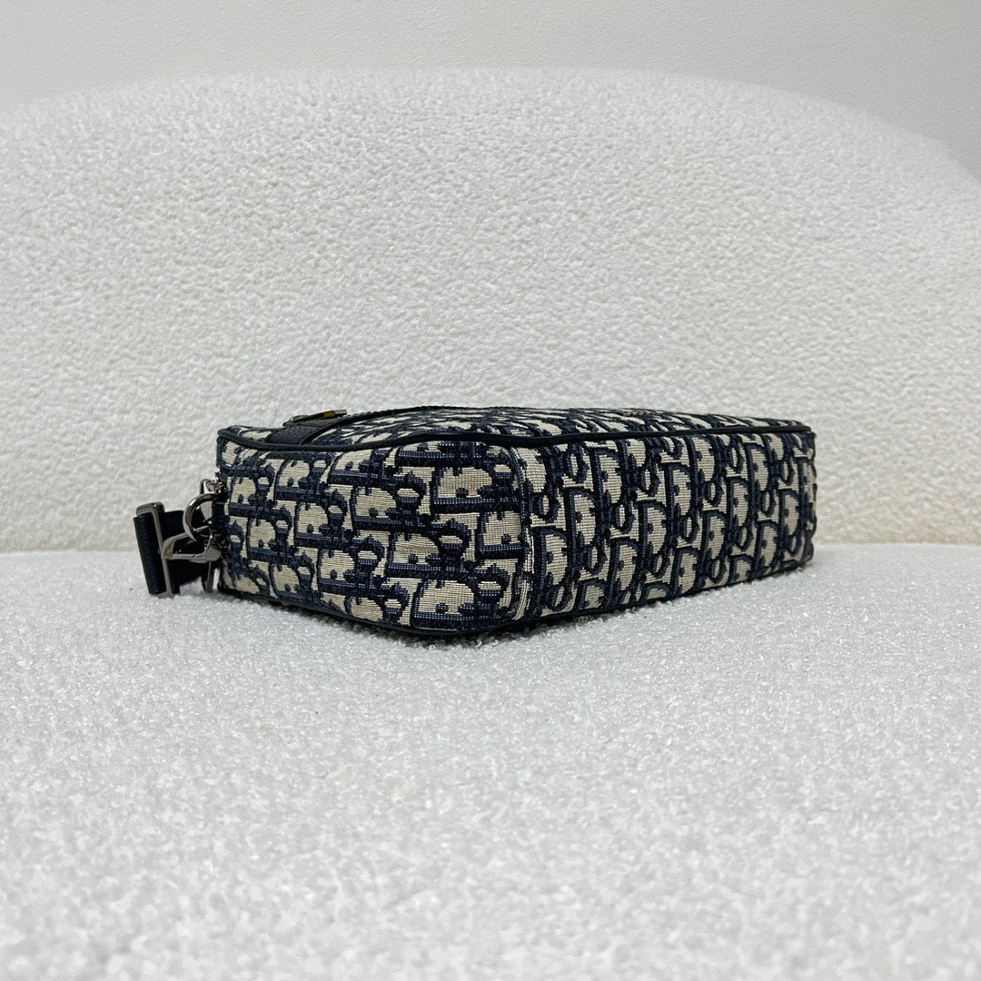 Dior Oblique Jacquard Safari Bag with Strap