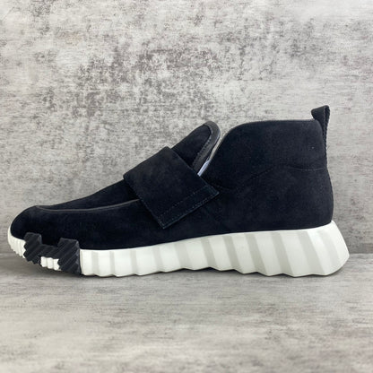 Hermes H "Black-White Suede"