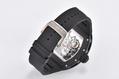 Richard Mille RM055 43mm Black Rubber Strap Black Bezel Black Crown