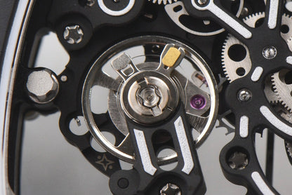 Richard Mille RM055 43mm Black Rubber Strap Black Bezel Black Crown