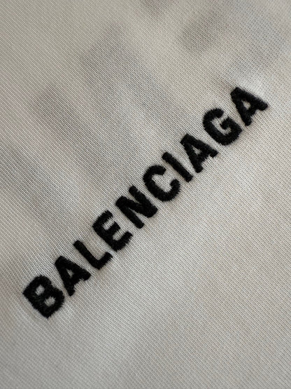 Balenciaga Embroidered Logo T-Shirt "White"