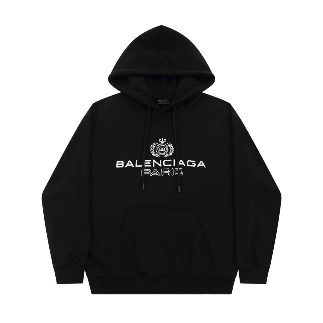 Balenciaga Paris Laurel Hoodie "Black"