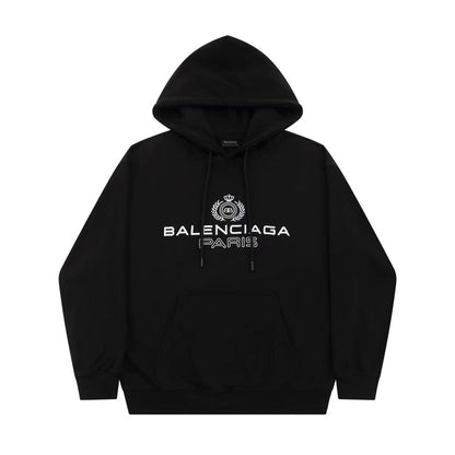 Balenciaga Paris Laurel Hoodie "Black"