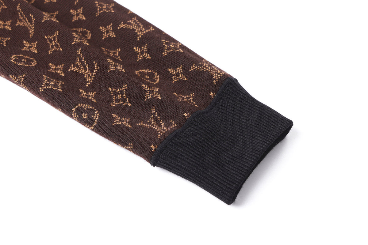 Louis Vuitton Monogram Reversible Double Face Knitted Hooded Blouson "Black"