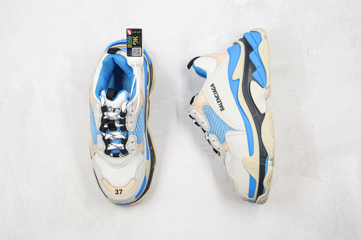 Balenciaga Triple S "White-Light Blue"