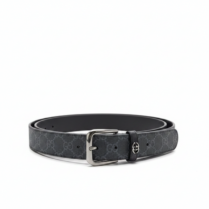 Gucci Belt with Interlocking G Detail "Black"