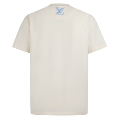 Louis Vuitton Embroidered Signature T-Shirt "Milky White"