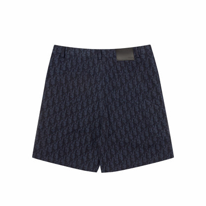 Dior Oblique Denim Shorts "Navy Blue"