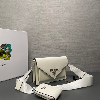 Prada Saffiano Leather Mini Envelope Bag
