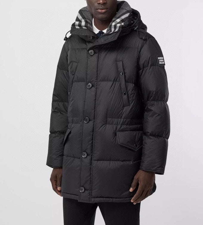Burberry Lockwell Detachable Sleeve Down Jacket "Black"