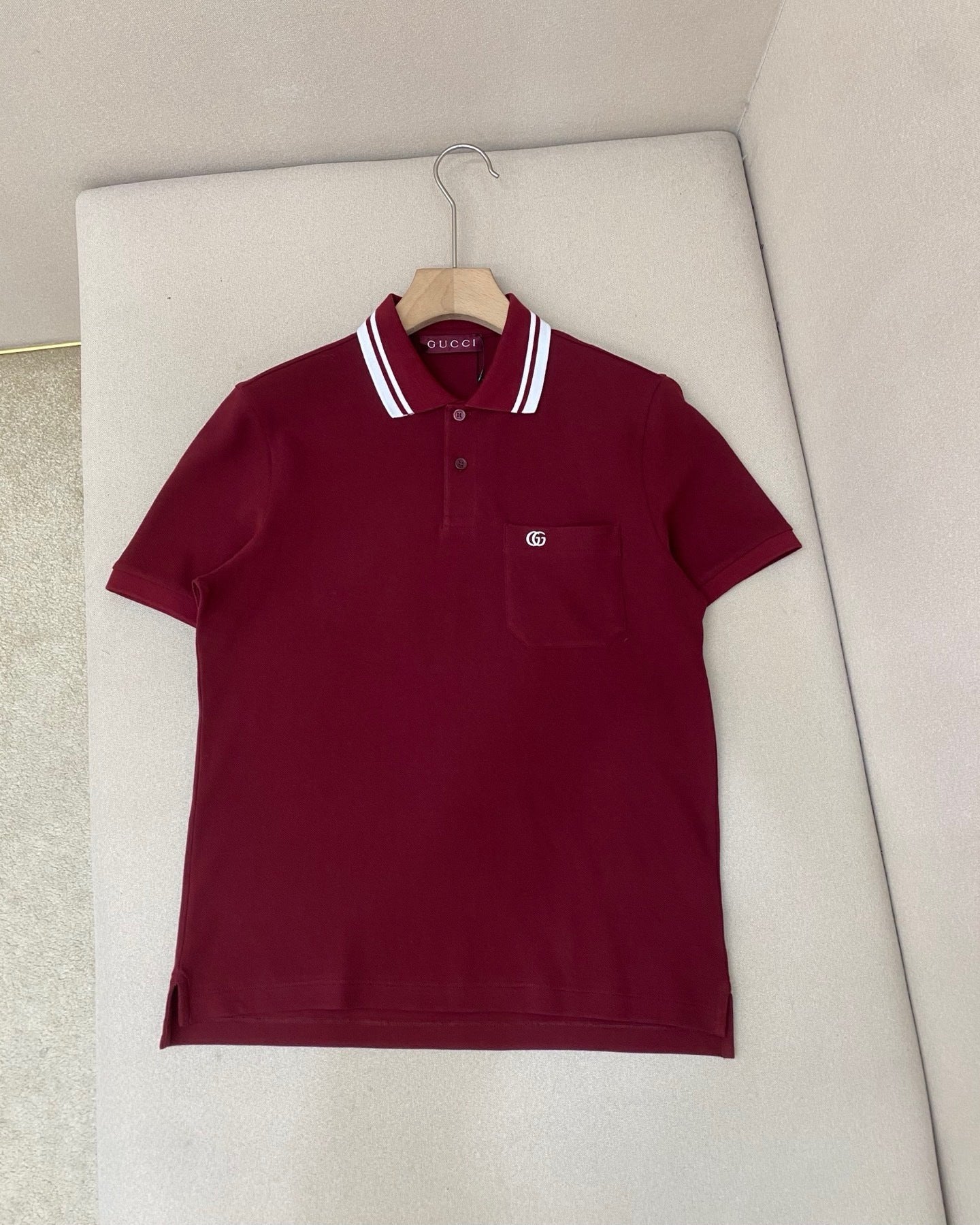 Gucci Cotton Polo T-Shirt "Ancora Red"