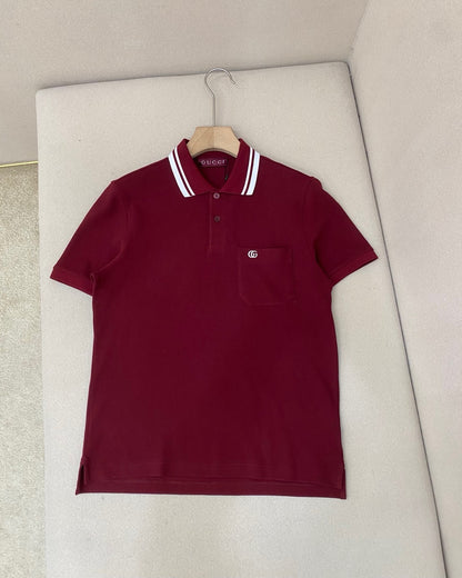 Gucci Cotton Polo T-Shirt "Ancora Red"
