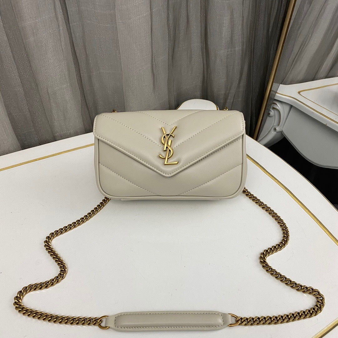 Saint Laurent Loulou Small Bag in Matelasse Lambskin