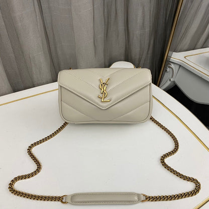 Saint Laurent Loulou Small Bag in Matelasse Lambskin