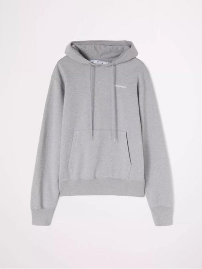 Off-White Wave Diagonals Hoodie "Grey-White"