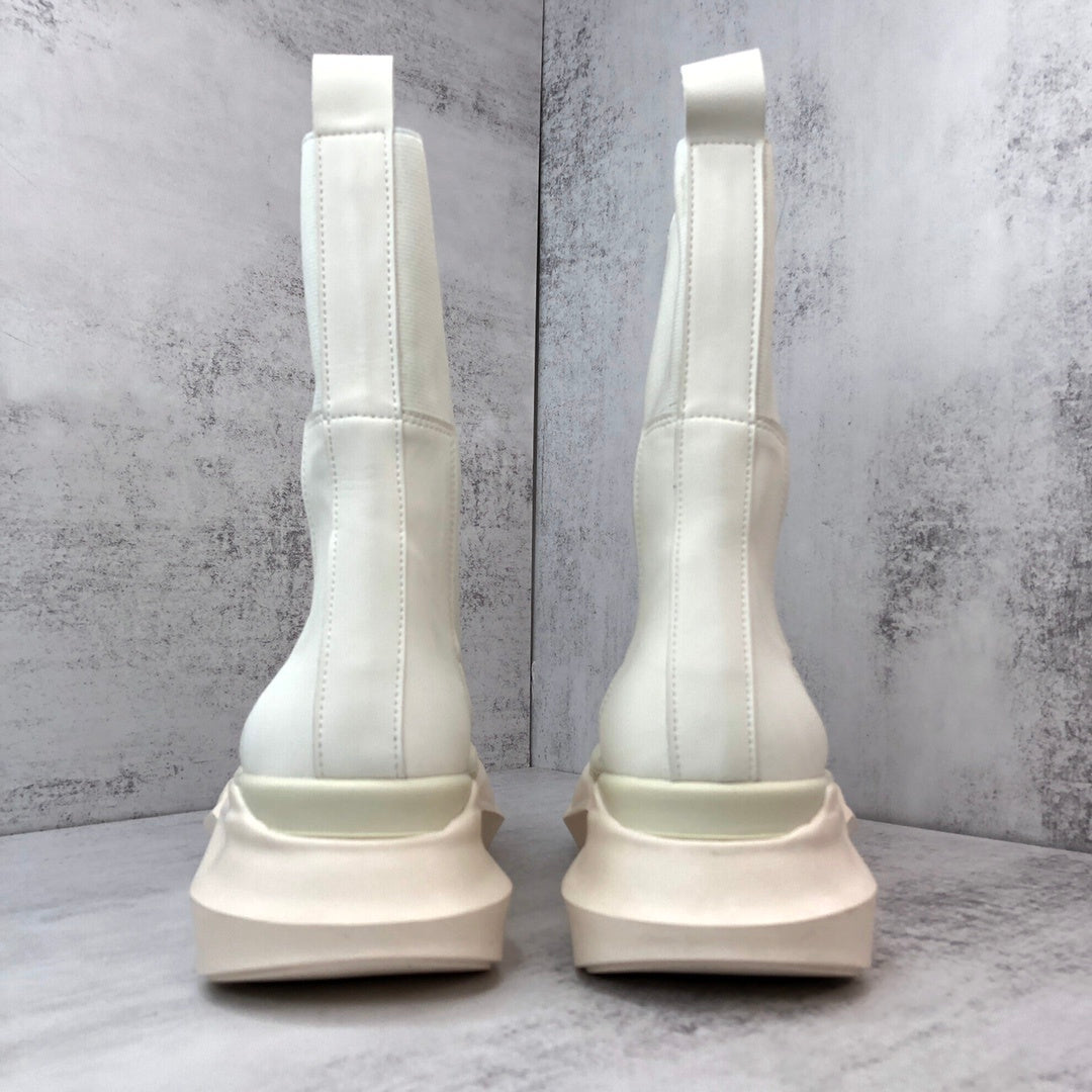 Rick Owens Abstract Beetle Boots "White"