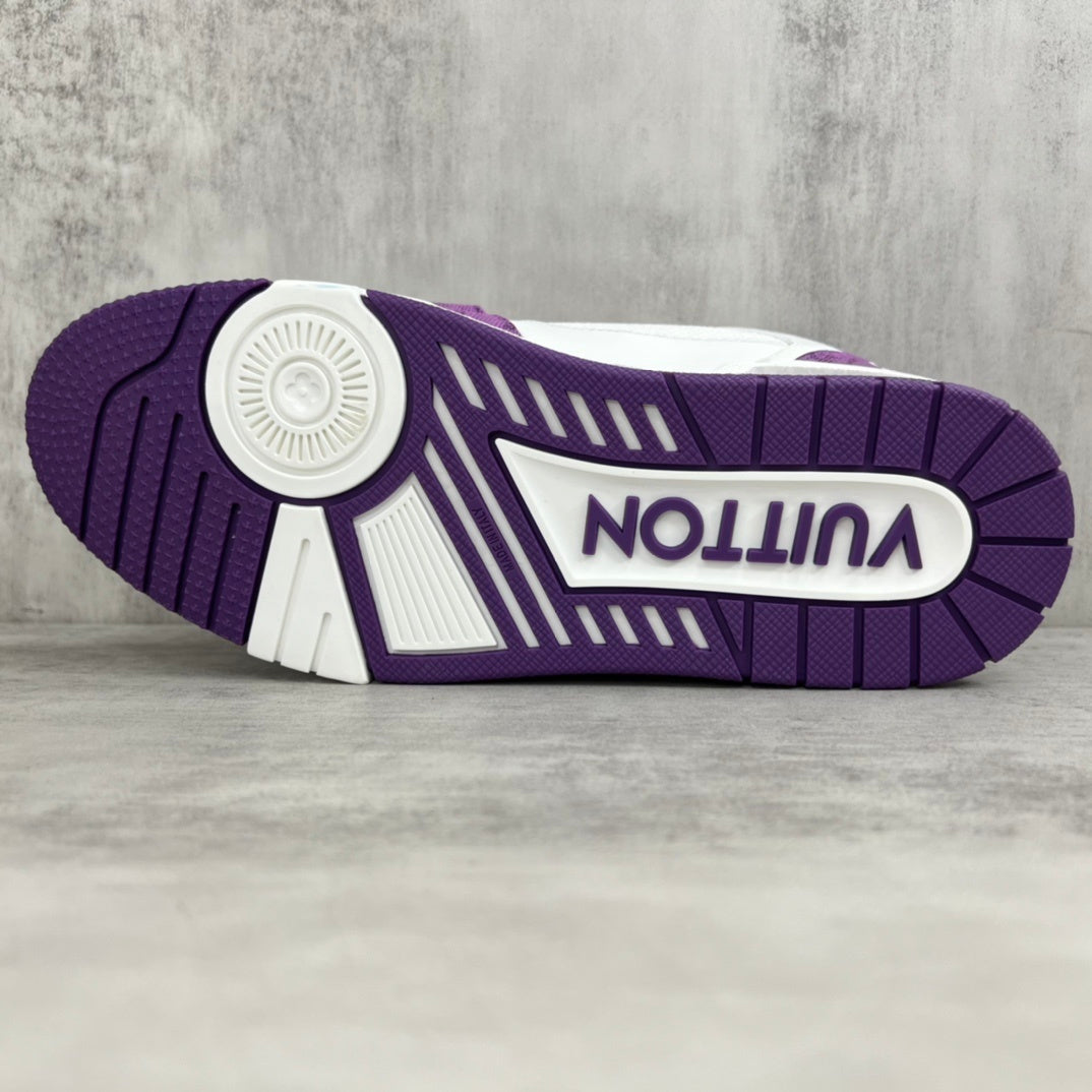 Louis Vuitton Trainers "Purple-White Denim"