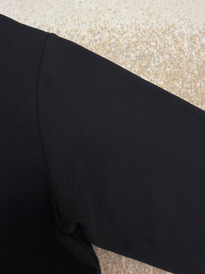 Dior Sweatshirt with Embroidery "Black and White Cotton Fleece"