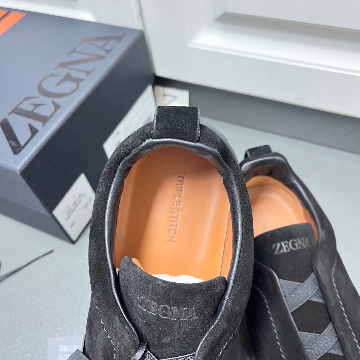 Zegna Triple Stitch "Black"