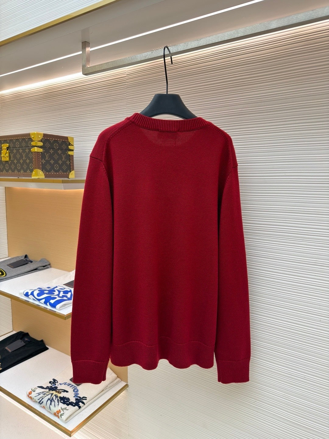 Gucci Wool Cashmere Sweater with Embroidery "Bordeaux"