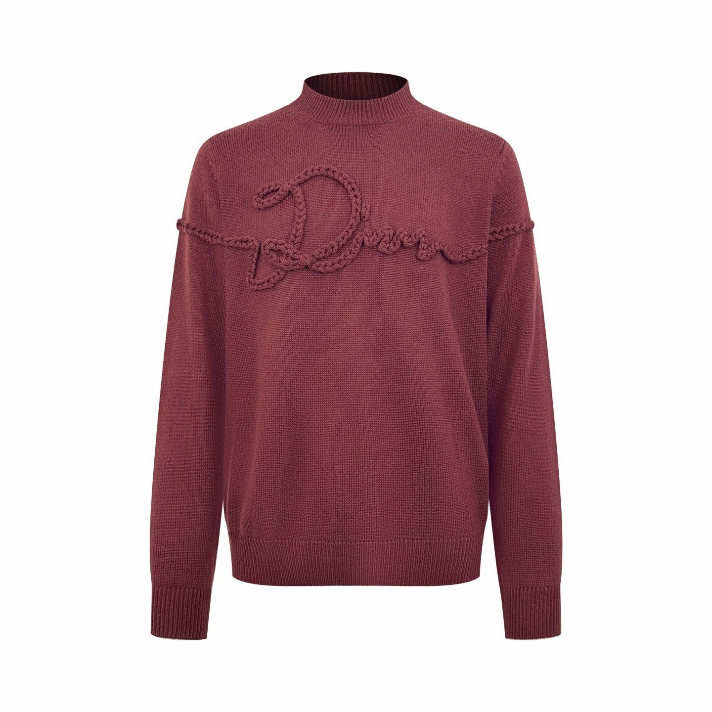 Dior Ribbon Sweater "Burgundy Wool Jersey"