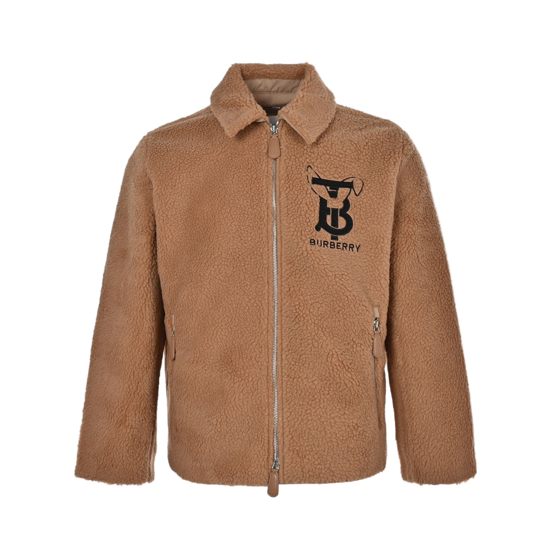 Burberry Rabbit Fleece Jacket "Brown"