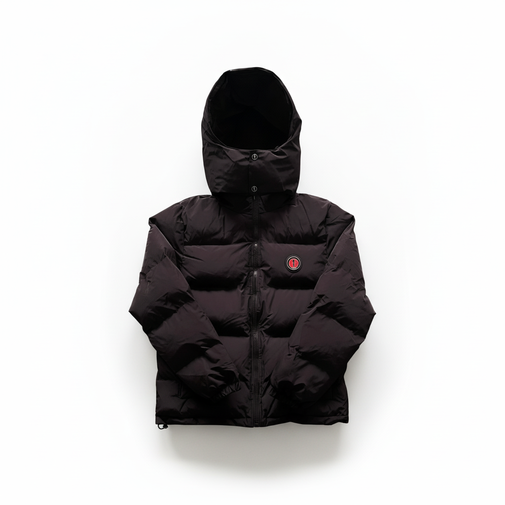 Trapstar Irongate Down Jacket "Black-Red"