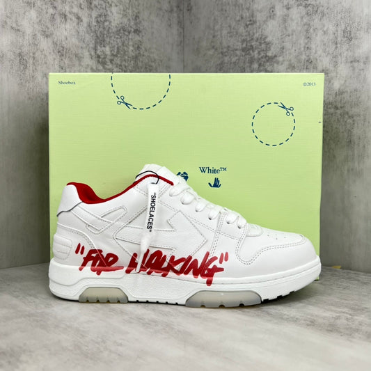Off-White Out Of Office "White-Red For Walking"