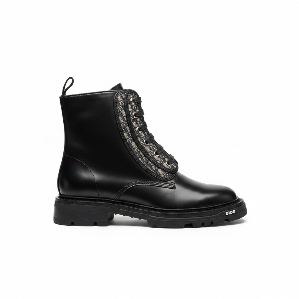 Dior Men Explorer 2 Laced Ankle Boots "Black"