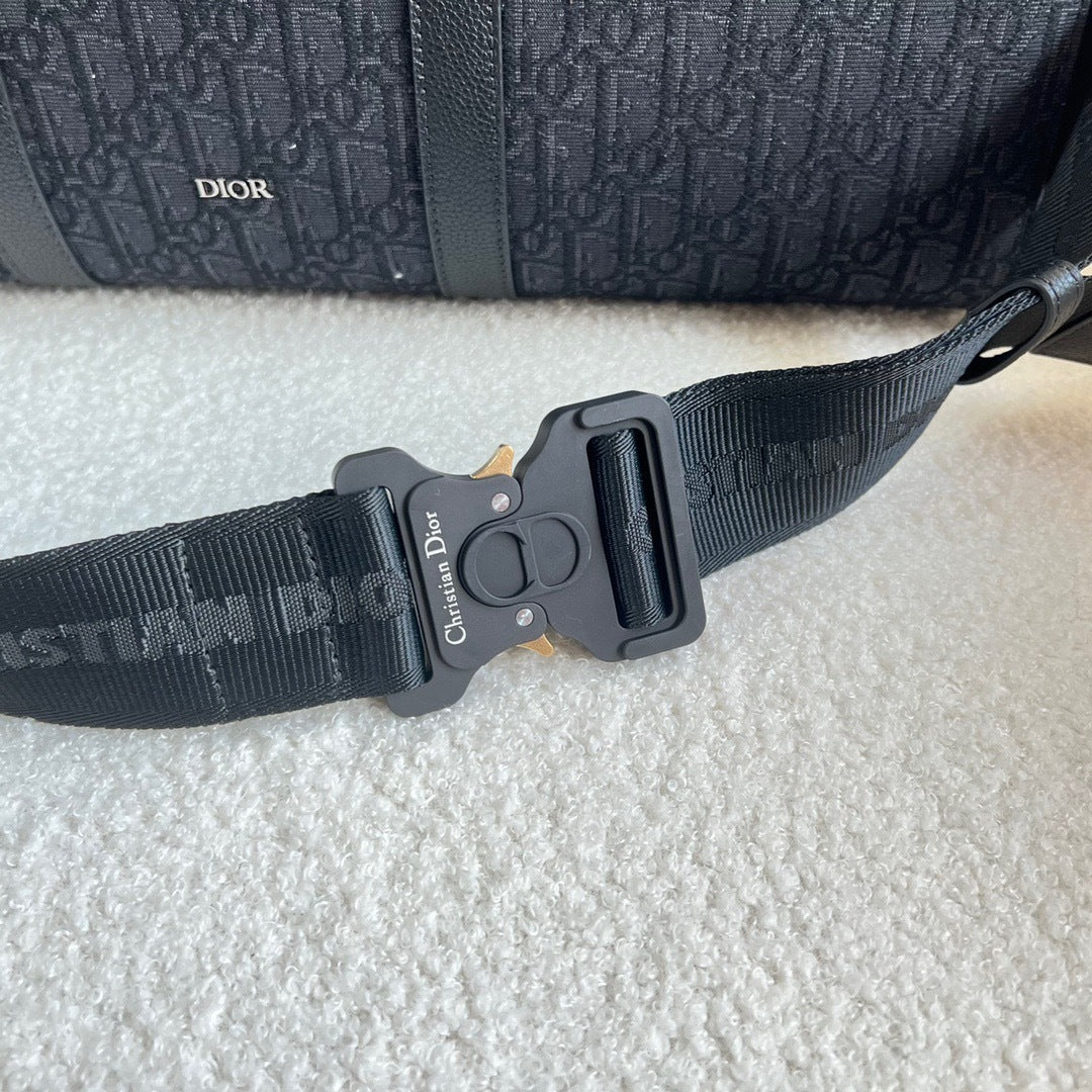 Dior Lingot 50 Oblique Jacquard Duffel Bag